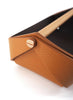Oscar Maschera - Gino Small Leather Desk Tidy, Dark Brown & Elm - Detail 1