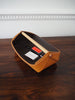 OSCAR MASCHERA - Gino Small Leather Desk Tidy - Elm / Dark Brown - Lifestyle 