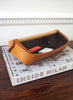 OSCAR MASCHERA - Gino Small Leather Desk Tidy - Elm / Dark Brown - Lifestyle