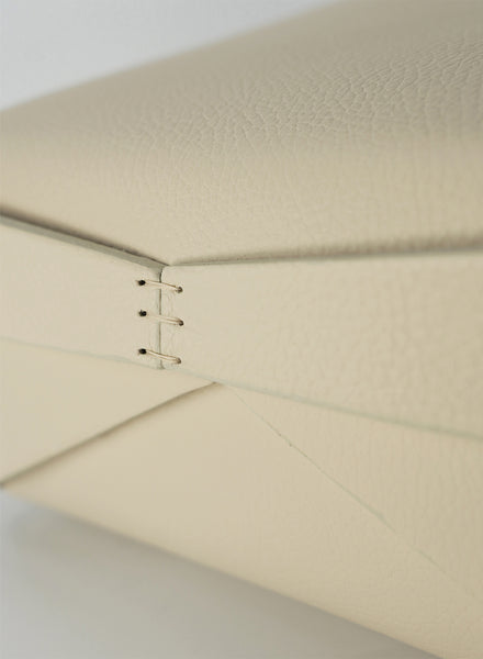OSCAR MASCHERA - Large Ivory Rectangular Leather Box - 2