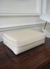 OSCAR MASCHERA - Large Rectangular Leather Box with Lid - 33 x 24 x 10cm - Col. White - White - Lifestyle