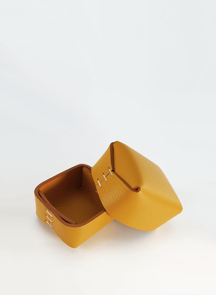 OSCAR MASCHERA - Small Yellow Leather Box - 1