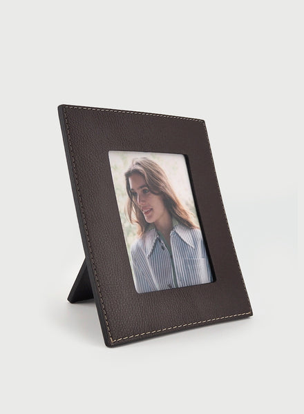 OSCAR MASCHERA - Punti Picture Frame - 19 x 22cm - Col. D.Brown - Front
