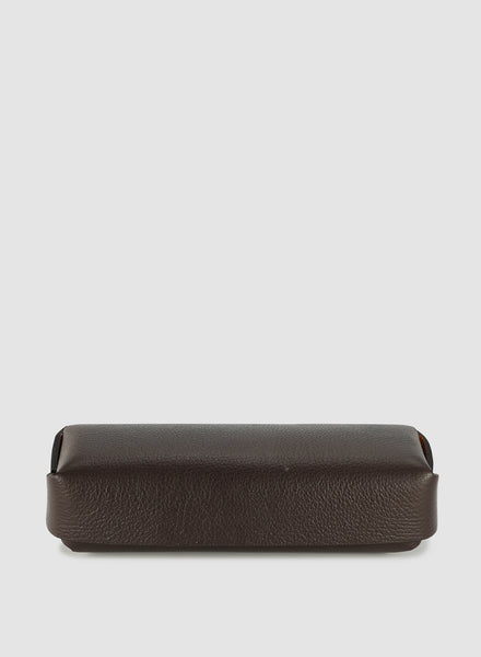 OSCAR MASCHERA - Rectangular Box Col. Dark Brown / Sole  24 x 15 x 10cm - Front