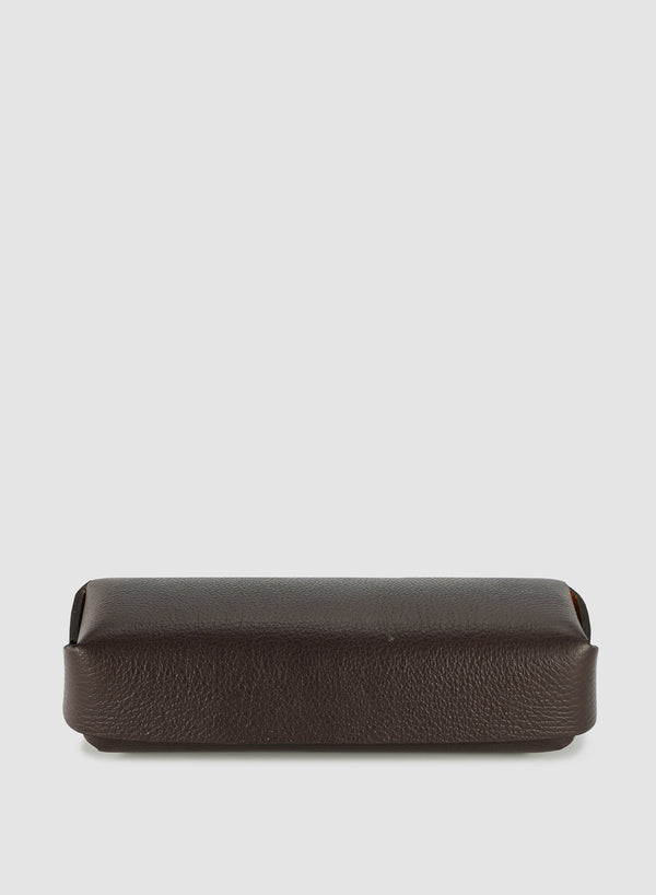 OSCAR MASCHERA - Rectangular Box Col. Dark Brown / Sole  24 x 15 x 10cm - Front