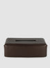OSCAR MASCHERA - Rectangular Tissue Box - Dark Brown - Front 