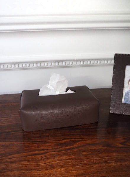 OSCAR MASCHERA - Rectangular Tissue Box - Dark Brown - Lifestyle