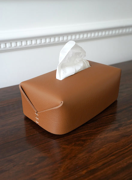 Leather Tissue Box, Sole - Oscar Maschera