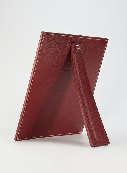 Oscar Maschera - Punti Large Dark Red Leather Photo Frame - 2