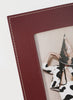 Oscar Maschera - Punti Large Dark Red Leather Photo Frame - 3