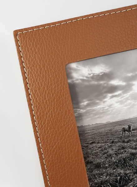 Oscar Maschera - Punti Brown Leather Photo Frame - 2