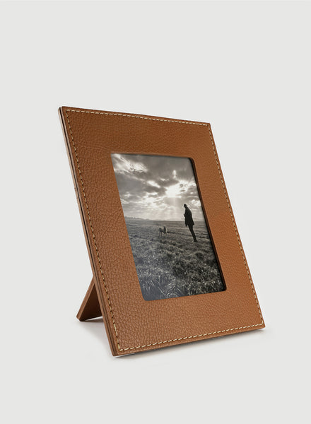 Oscar Maschera - Punti Brown Leather Photo Frame - 1