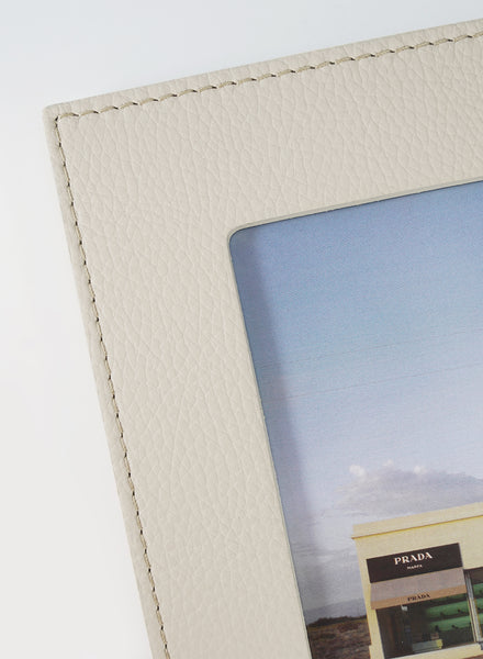 Oscar Maschera - Punti White Leather Photo Frame - 2