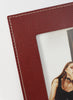 Oscar Maschera - Punti Dark Red Leather Photo Frame - 3