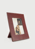 Oscar Maschera - Punti Dark Red Leather Photo Frame - 1