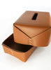 Oscar Maschera - Brown Leather Tissue Box -  3
