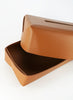 Oscar Maschera - Brown Leather Tissue Box -  5