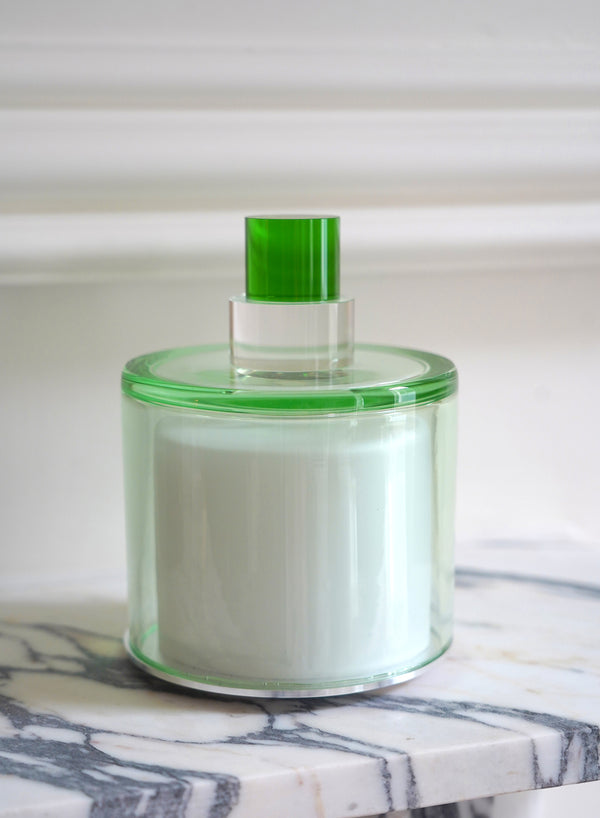 PAOLA PETROBELLI - HAND BLOWN GLASS LAMP IN GREEN AND CLEAR - Lifestyle 1