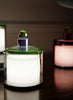 Paola Petrobelli - Hand Blown Glass Lamp in Green and Lilac - Lifestyle 2