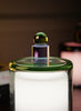 Paola Petrobelli - Hand Blown Glass Lamp in Green and Lilac - Lifestyle 4