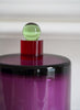 Paola Petrobelli - Hand Blown Glass Lamp in Amethyst, Red and Green - Detail 1