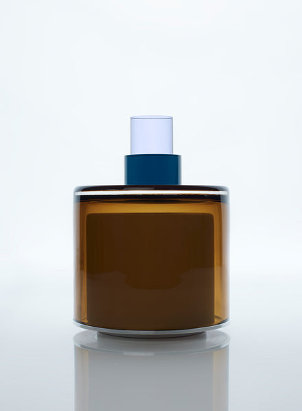 PAOLA PETROBELLI - HAND BLOWN GLASS LAMP IN COFFEE, BLUE, LILAC - Light Off
