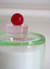 PAOLA PETROBELLI - HAND BLOWN GLASS LAMP IN GREEN, PINK AND RED - Detail 1