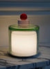 PAOLA PETROBELLI - HAND BLOWN GLASS LAMP IN GREEN, PINK AND RED - Lifestyle 3