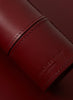 PARADISE ROW Oxblood Red Leather Pencil Case - detail 1