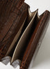 REJINA PYO - Ana Brown Leather Emboss Croc Bag - 4