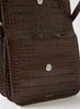 REJINA PYO - Ana Brown Leather Emboss Croc Bag - 5