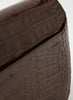 REJINA PYO - Ana Brown Leather Emboss Croc Bag - 6