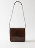 REJINA PYO - Ana Brown Leather Emboss Croc Bag - 1