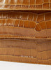 REJINA PYO - Ana Caramel Leather Emboss Croc Bag - 3