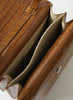 REJINA PYO - Ana Caramel Leather Emboss Croc Bag - 4