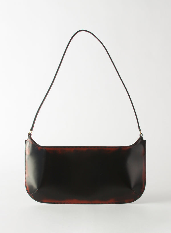 REJINA PYO - Cassie Black Leather Brushed Bag - 1