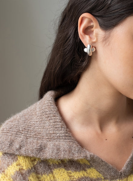 REJINA PYO - Silver Plated Cross Earrings - 2