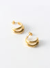REJINA PYO - Gold Plated Double Hoops Earrings - 3