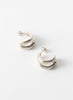 REJINA PYO - Silver Plated Double Hoops - 3