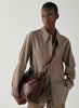 REJINA PYO - Felix Crossbody Tote Leather Pecan - Model 