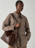 REJINA PYO - Felix Crossbody Tote Leather Pecan - Model 