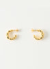 REJINA PYO - Gold Plated Large Twirl Hoop Earrings - 1