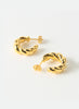 REJINA PYO - Gold Plated Large Twirl Hoop Earrings - 3