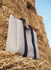 RUE DE VERNEUIL - The Traversée Striped Beige High Cotton Tote - Lifestyle 1