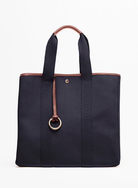 RUE DE VERNEUIL - The Traversée Black Large Cotton Tote - 1