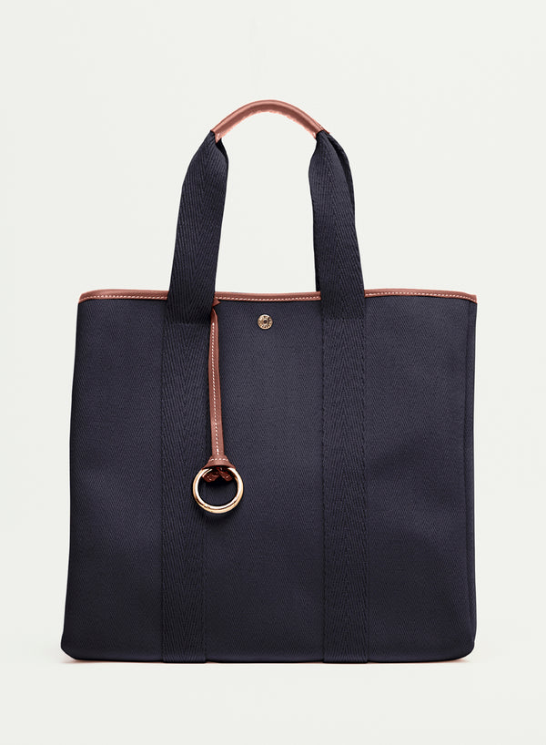 RUE DE VERNEUIL - Traversée Tote -  Large - Verneuil Canvas - Black - Front