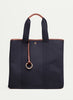RUE DE VERNEUIL - Traversée Tote -  Large - Verneuil Canvas - Black - Front
