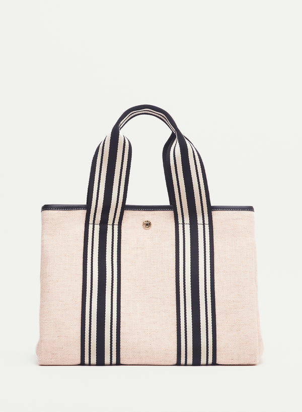 RUE DE VERNEUIL - Traversée Tote -  Medium - Equestrian - Cream / Black - Front 