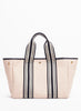 RUE DE VERNEUIL - The Traversée Cream and Black Medium Linen Tote - 3