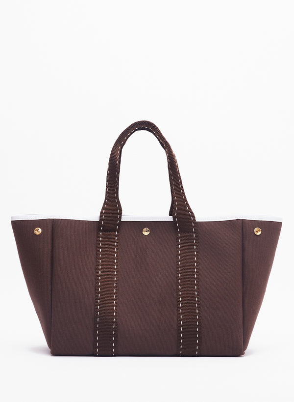 RUE DE VERNEUIL - The Traversée Brown Medium Cotton Tote - 4